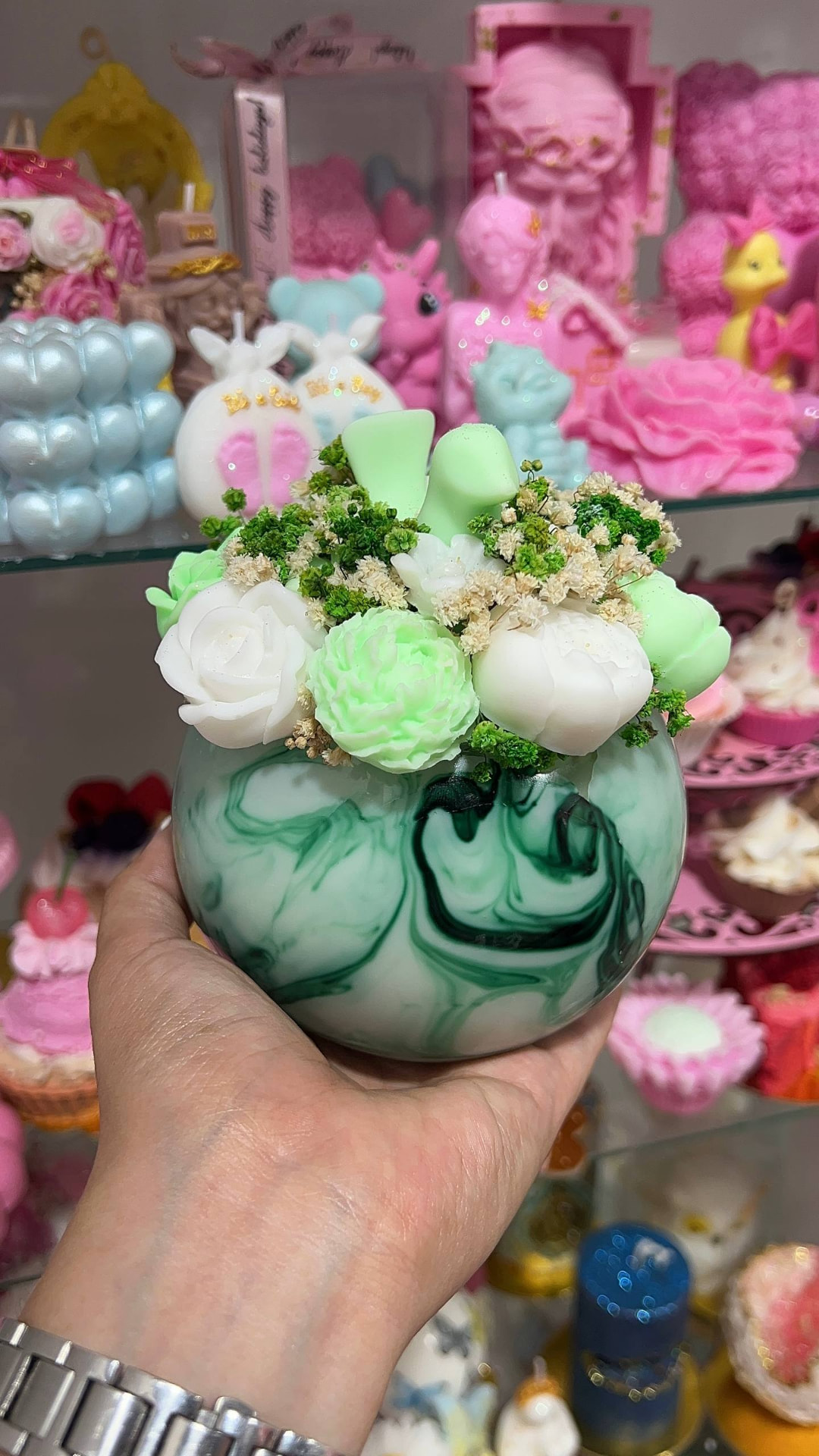 Creación artesanal: VELAS RAMO BOUQUET